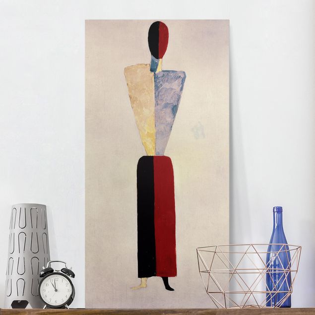 Stampe quadri famosi Kasimir Malewitsch - La ragazza (figura sul bianco)