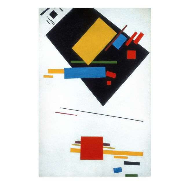 Riproduzione quadri famosi Kasimir Malewitsch - Trapezio nero e quadrato rosso