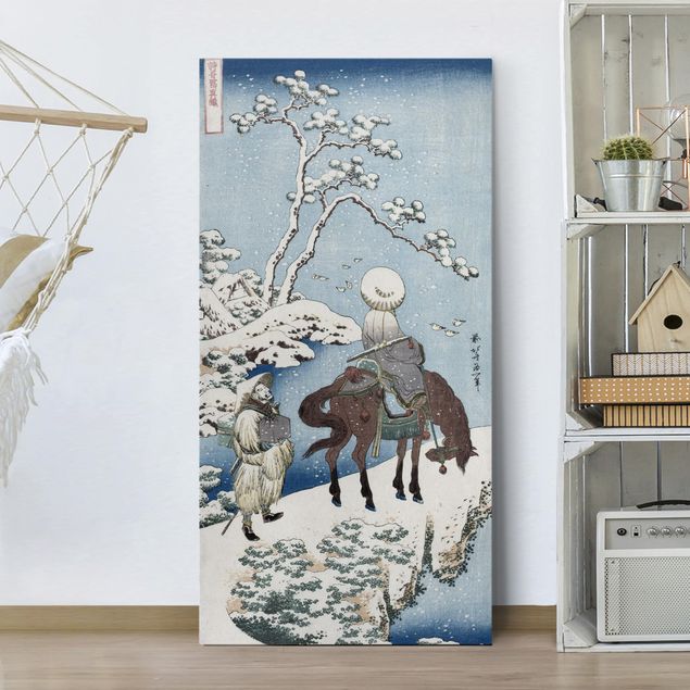 Quadri su tela con cavalli Katsushika Hokusai - Il poeta cinese Su Dongpo