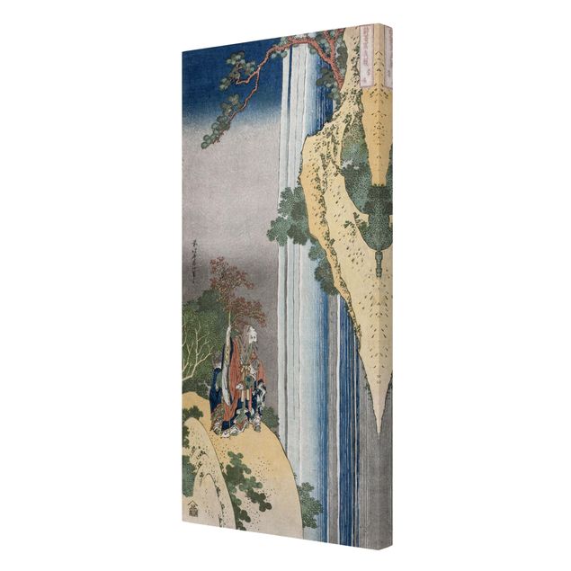 Tela cascata Katsushika Hokusai - Il poeta Rihaku