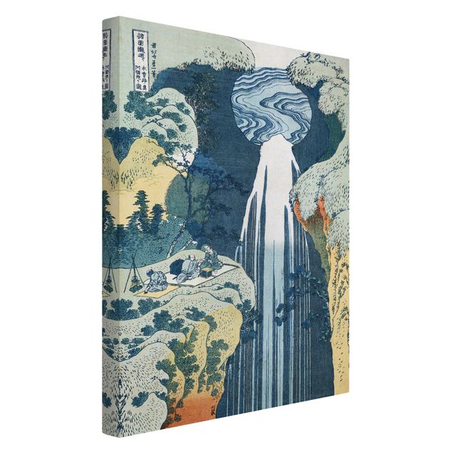 Stile di pittura Katsushika Hokusai - La cascata di Amida dietro la strada di Kiso
