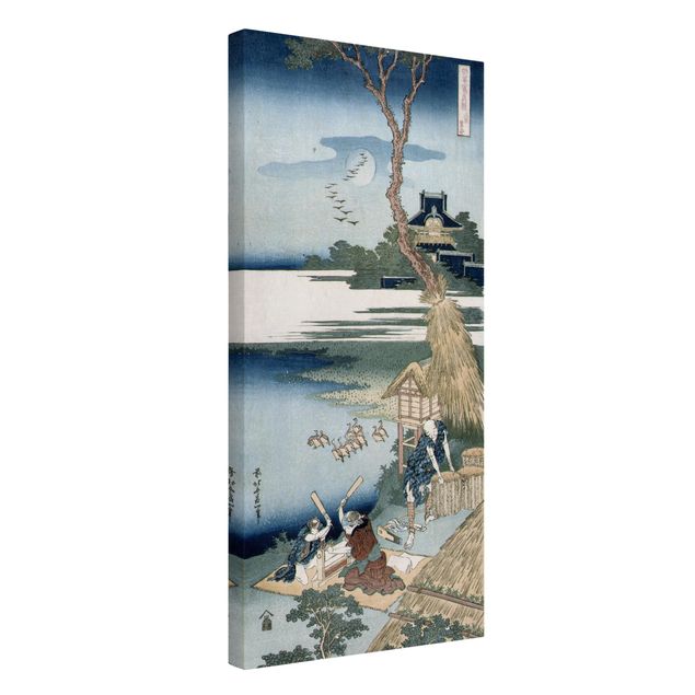Stile di pittura Katsushika Hokusai - Un contadino che attraversa un ponte