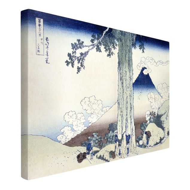 Quadri su tela con montagne Katsushika Hokusai - Passo Mishima nella provincia di Kai