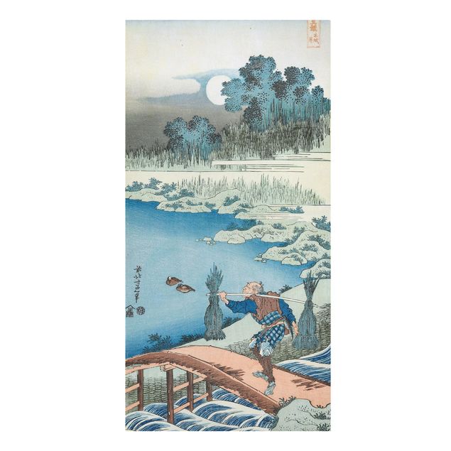Riproduzioni quadri famosi Katsushika Hokusai - Portatori di riso (Tokusagari)