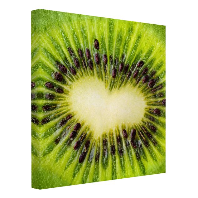 Quadro verde Cuore di kiwi
