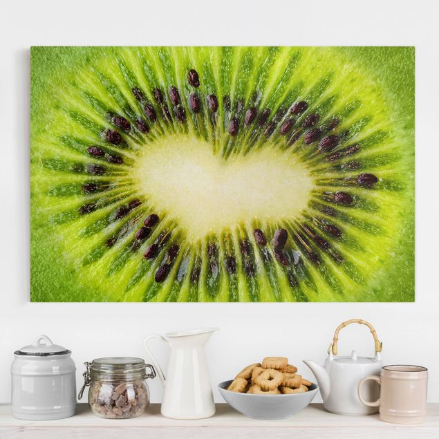Quadro moderno Cuore di kiwi