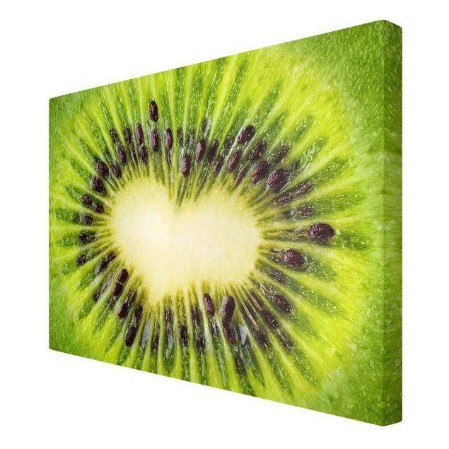 Stampa su tela Cuore di kiwi