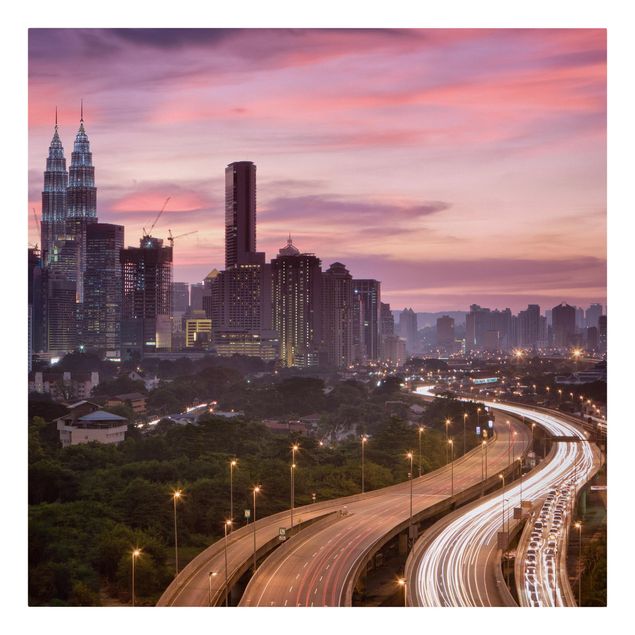 Stampa su tela città Kuala Lumpur
