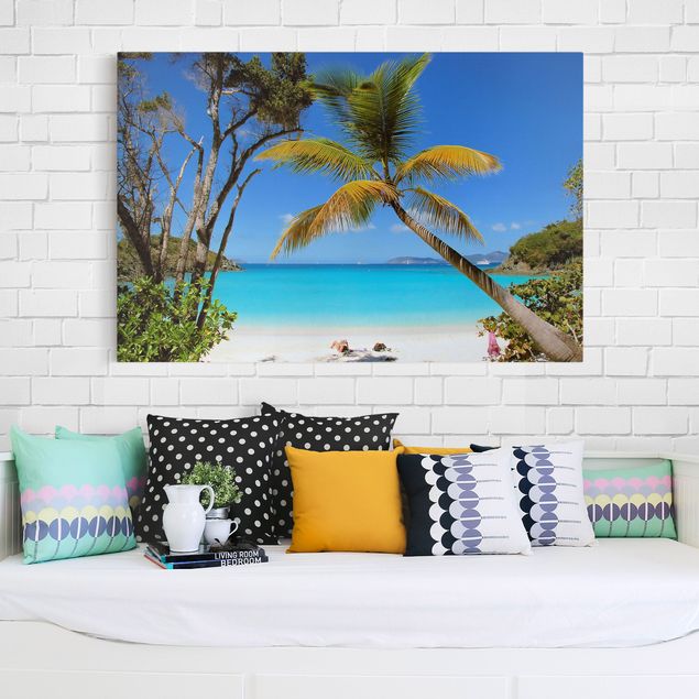 Quadri su tela con spiaggia Le Seychelles