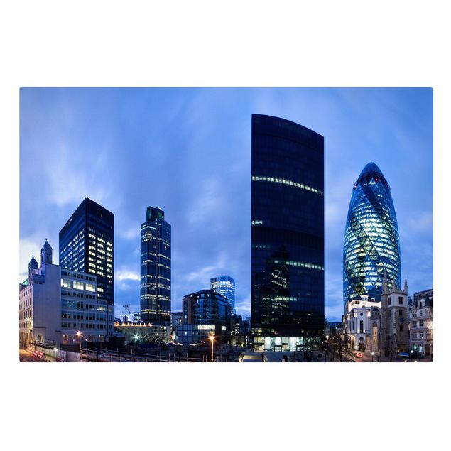 Stampa su tela città Londra distretto finanziario