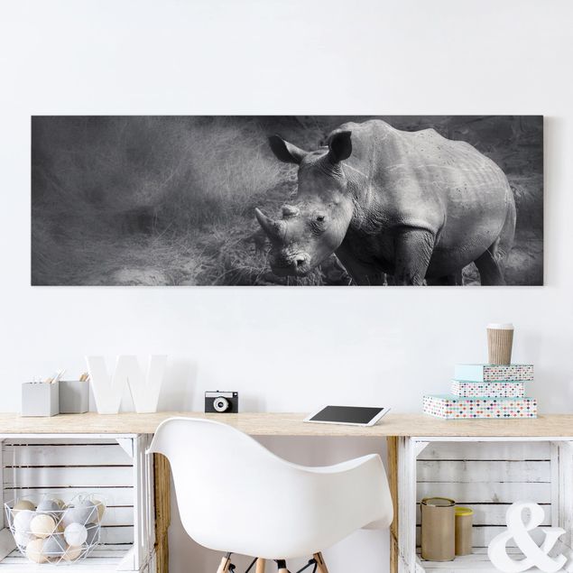 Quadri Africa Rinoceronte solitario