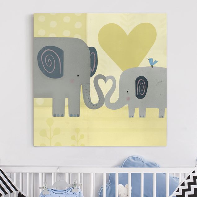 Decorazioni camera bambini Io e la mamma - Elefanti