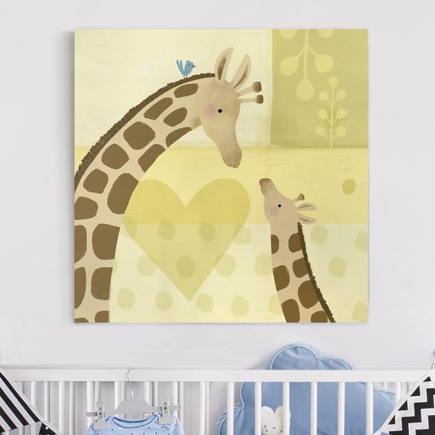 Quadri su tela con giraffe Io e la mamma - Giraffe