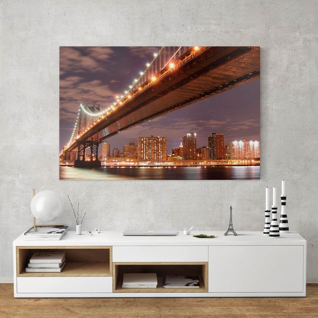 Quadri su tela New York Ponte di Manhattan
