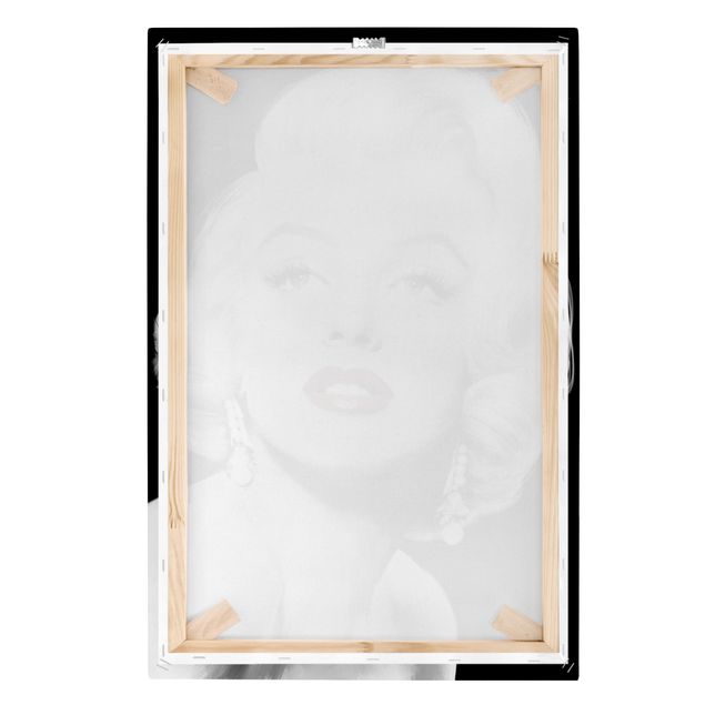 Stampa su tela - Marilyn con gli orecchini - Verticale 2:3
