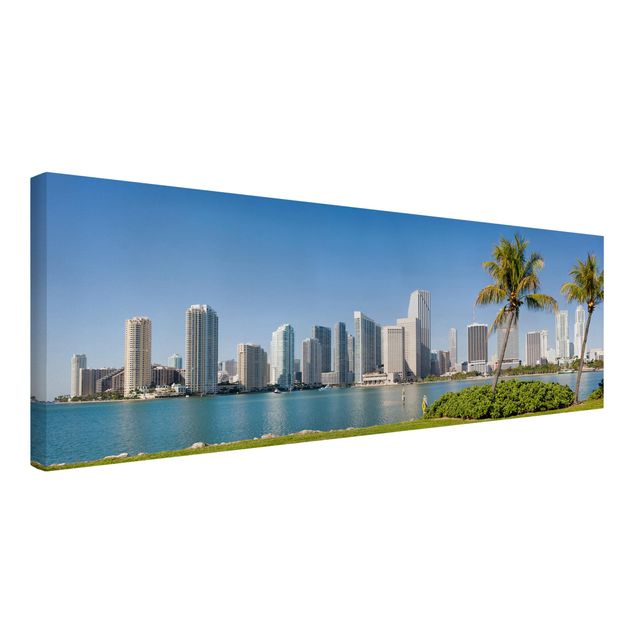 Stampe su tela città Skyline di Miami Beach