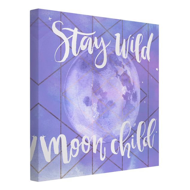 Quadro viola Moon Child - Stay Wild