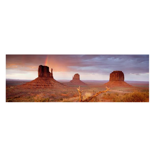 Quadri sulla natura Monument Valley al tramonto