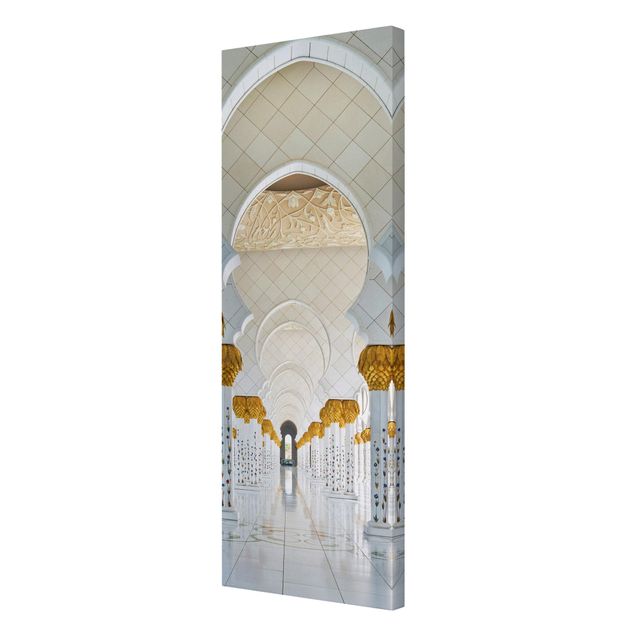 Stampa su tela - Mosque In Abu Dhabi - Pannello