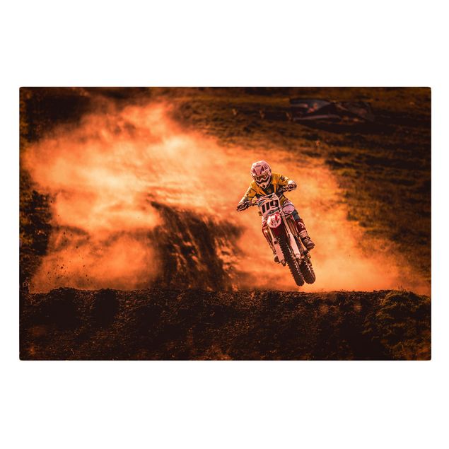 Stampe Motocross nella polvere