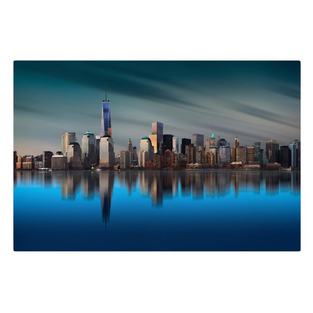 Quadri skyline  New York - Centro del commercio mondiale