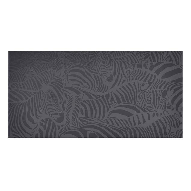 Quadri su tela con disegni No.DS3 Zebra Stripes Black