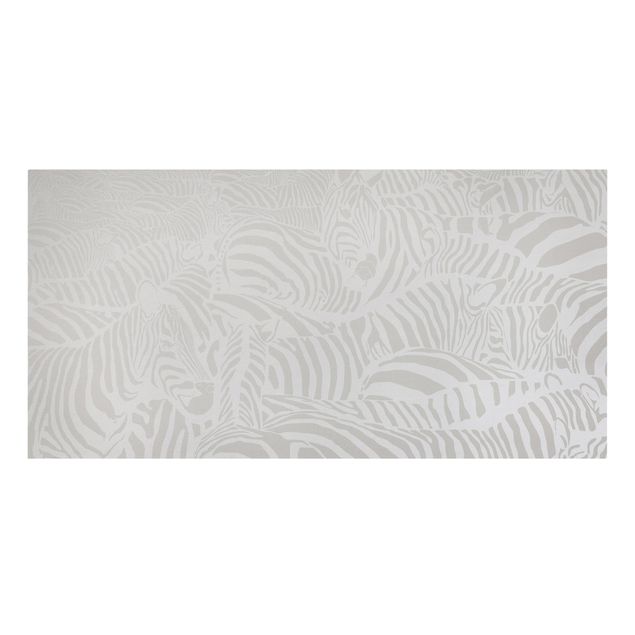 Quadri disegni No.DS4 Zebra Stripes Light Gray