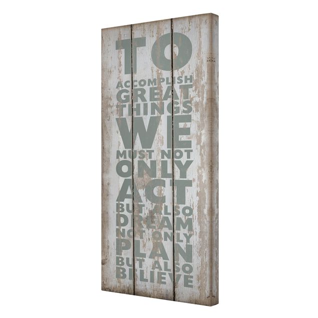 Stampa su tela - No.RS179 Great Things - Verticale 1:2