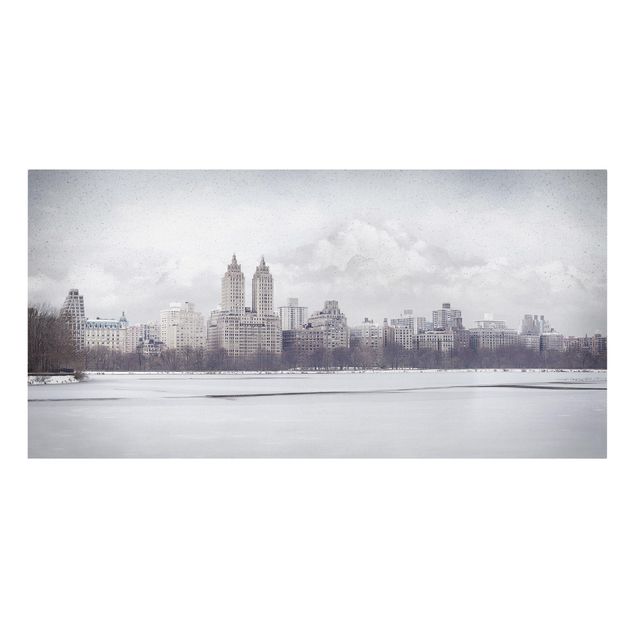 Quadri skyline  No.YK2 New York nella neve
