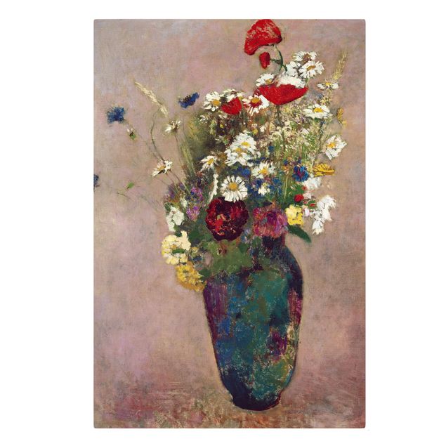 Quadri moderni   Odilon Redon - Vaso di fiori con papaveri