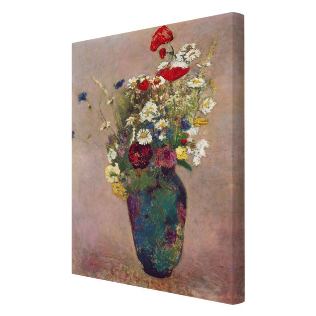 Quadri con fiori Odilon Redon - Vaso di fiori con papaveri