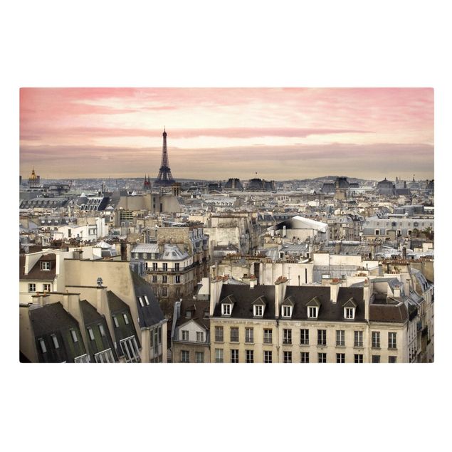 Quadri su tela con architettura e skylines Parigi da vicino