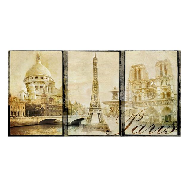 Stampe su tela città Parigi Mon Amour