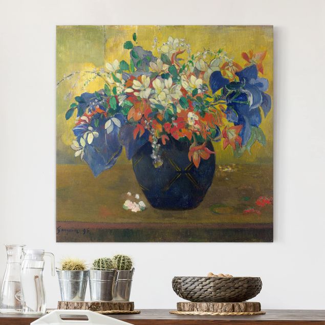 Stampe quadri famosi Paul Gauguin - Fiori in un vaso