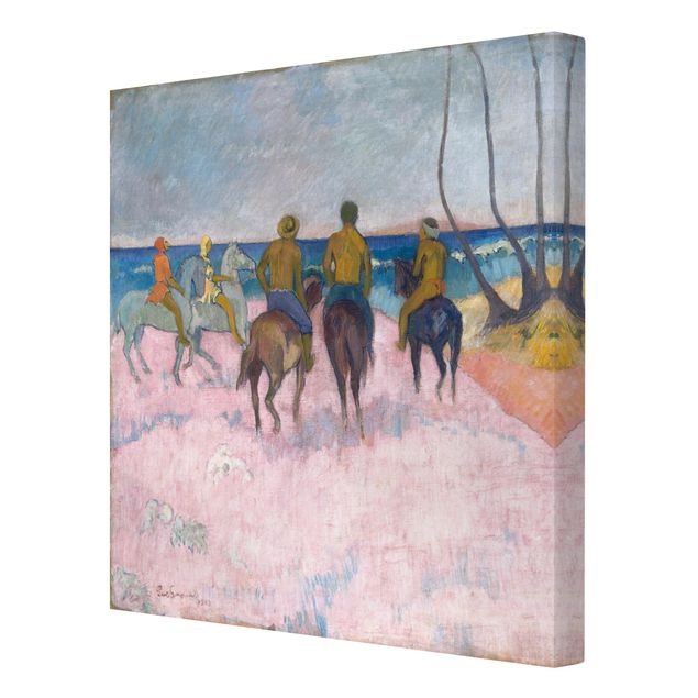 Riproduzione quadri famosi Paul Gauguin - Cavalieri sulla spiaggia