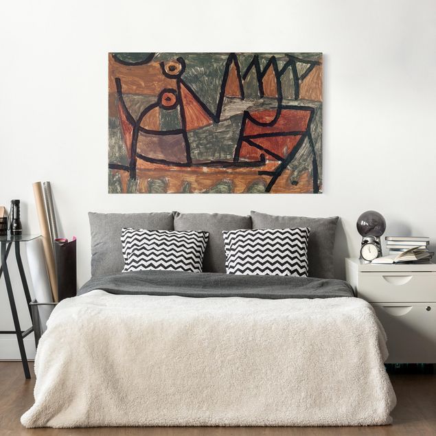 Stile di pittura Paul Klee - Sinistro viaggio in barca