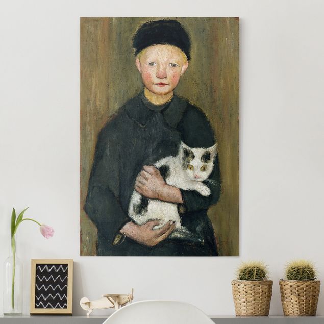 Quadri espressionisti Paula Modersohn-Becker - Ragazzo con gatto