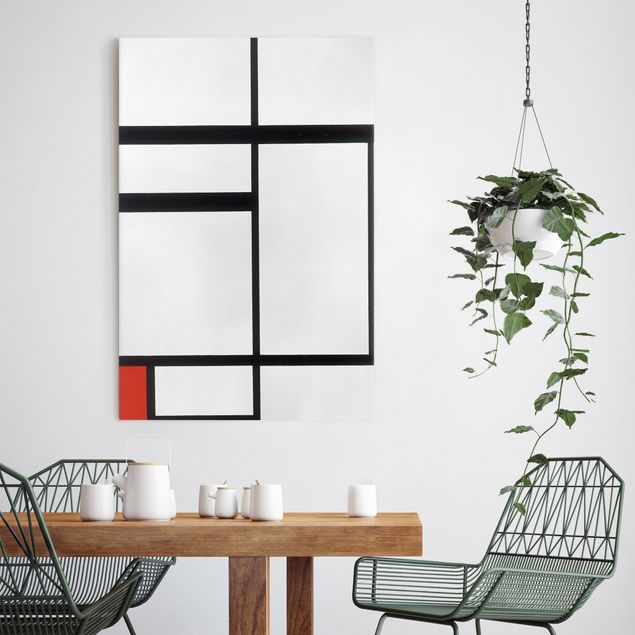 Correnti artistiche Piet Mondrian - Composizione con rosso, nero e bianco