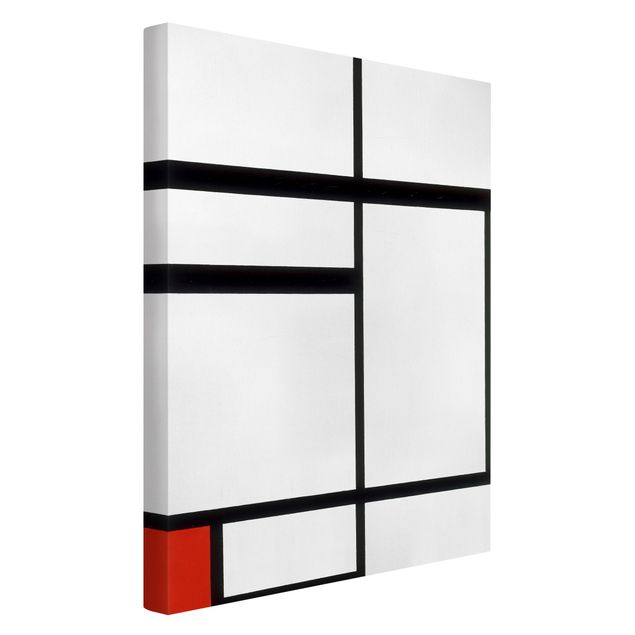 Quadri moderni   Piet Mondrian - Composizione con rosso, nero e bianco