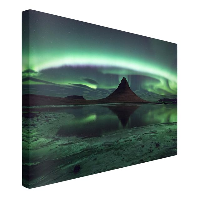 Quadri moderni per arredamento L'aurora boreale in Islanda