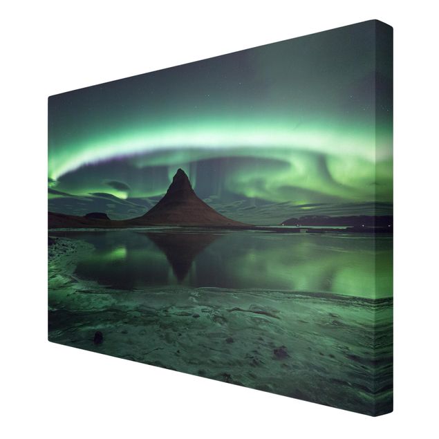 Tele con paesaggi L'aurora boreale in Islanda