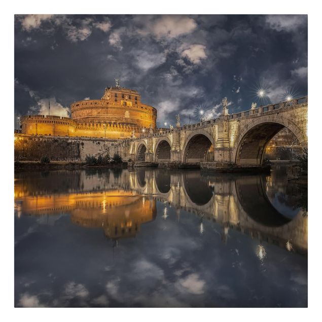 Stampe su tela città Ponte Sant'Angelo a Roma