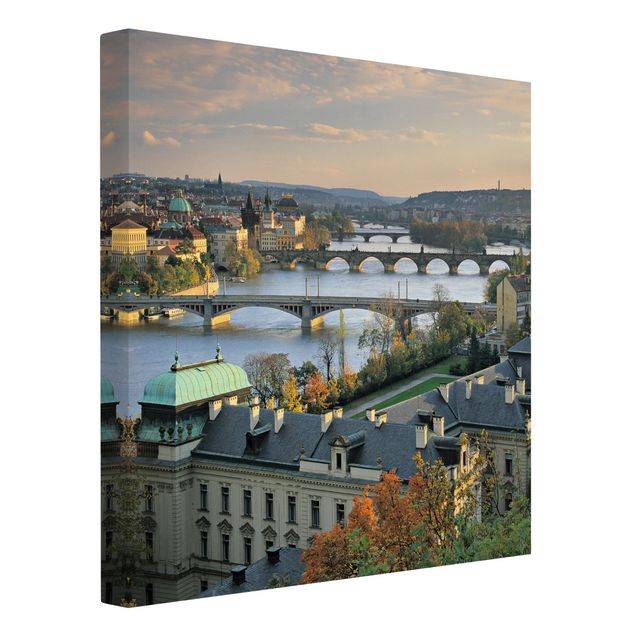 Quadri su tela con architettura e skylines Praga