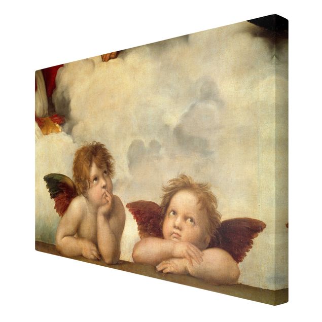 Quadro moderno Raffael - Due angeli. Dettaglio da La Madonna Sistina