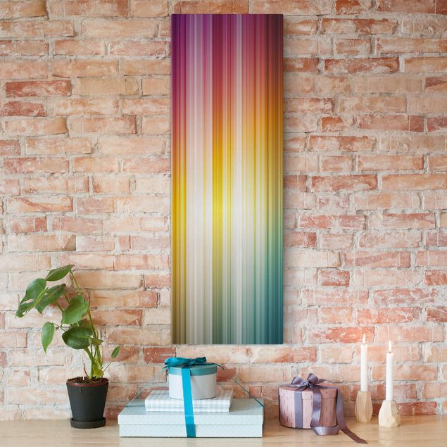 Quadri su tela con disegni Luce arcobaleno