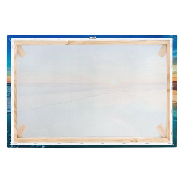 Quadri su tela paesaggio Tramonto romantico in riva al mare