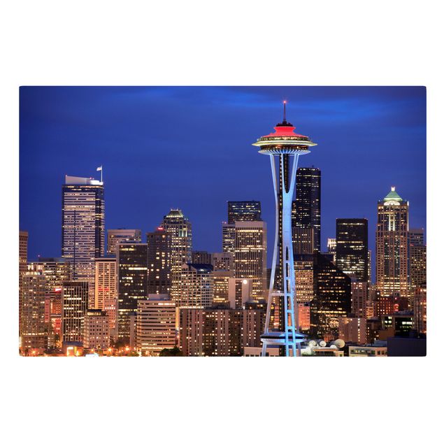Quadro moderno blu Seattle