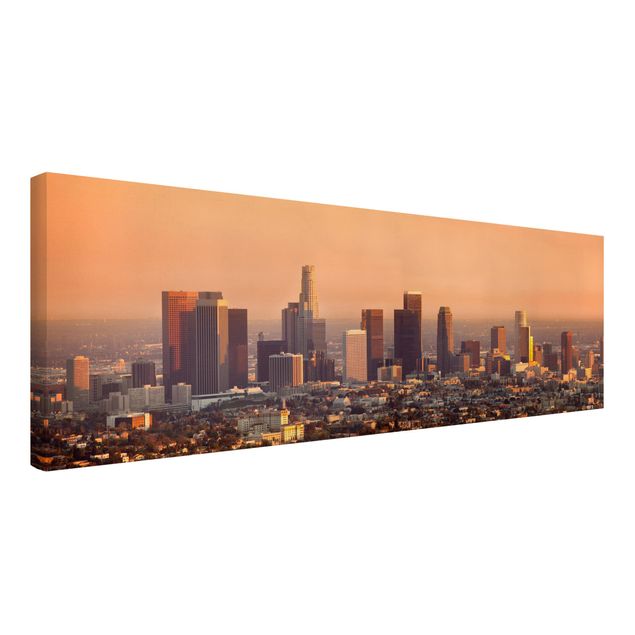 Quadri su tela con tramonto Skyline di Los Angeles