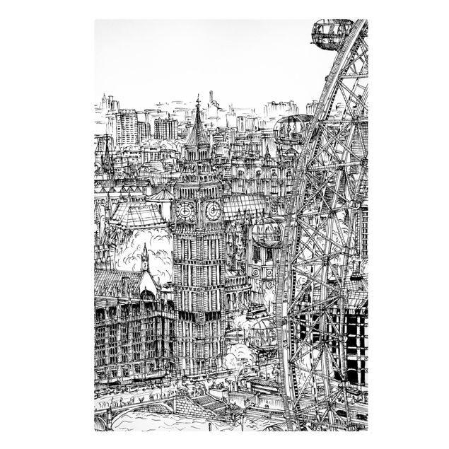 Quadro città Studio della città - London Eye