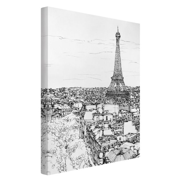 Quadri in bianco e nero Città studio - Parigi